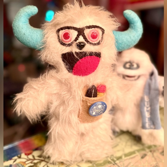 Yeti NERD Abominable Snowman Plush & Felt Doll - Picture 1 of 9